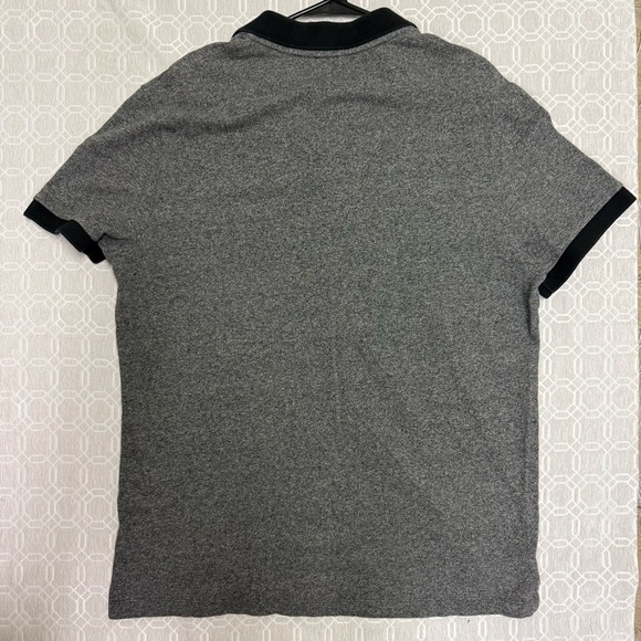 Express Men’s Polo Shirt | Size XL Grey Black Cotton Short Sleeve - Picture 3 of 7